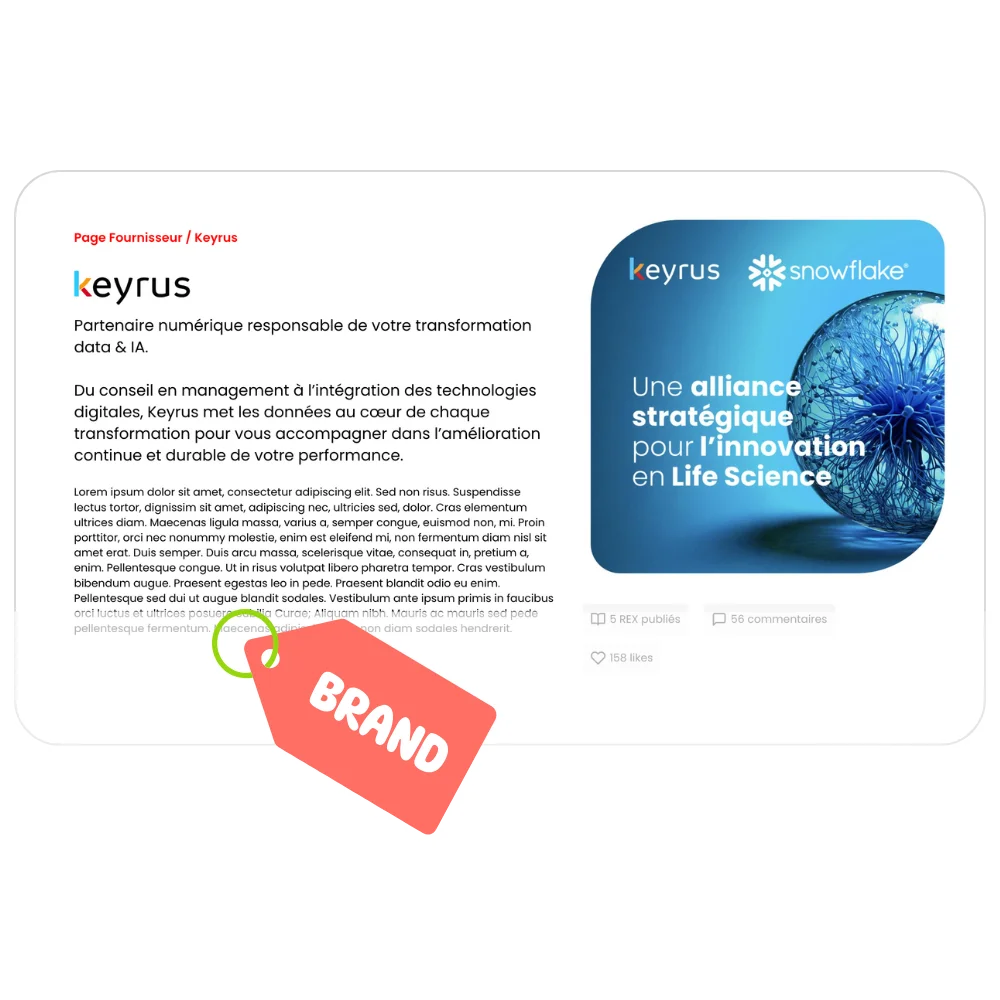 Page marque illustration